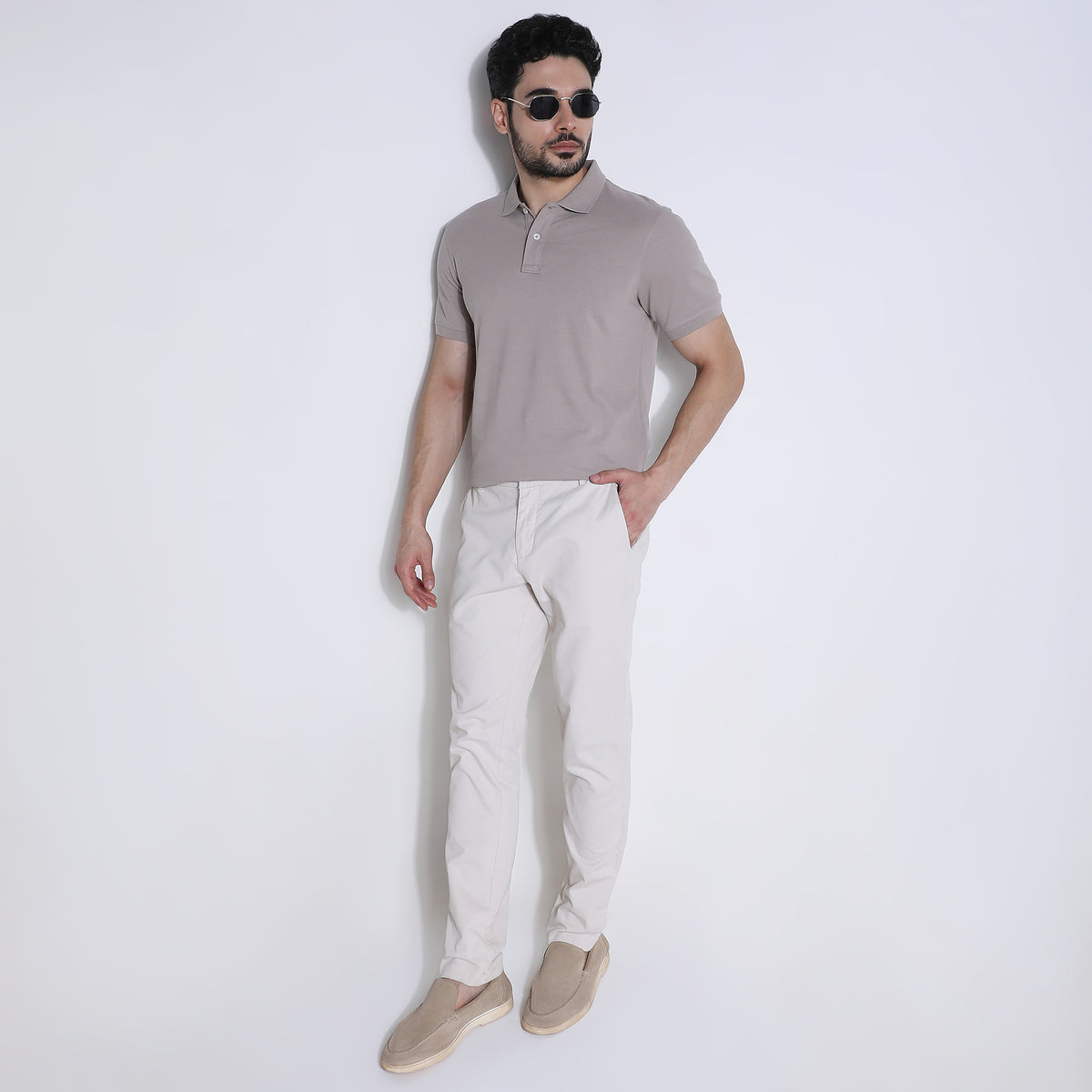 Regular Fit Solid Polo T-Shirt