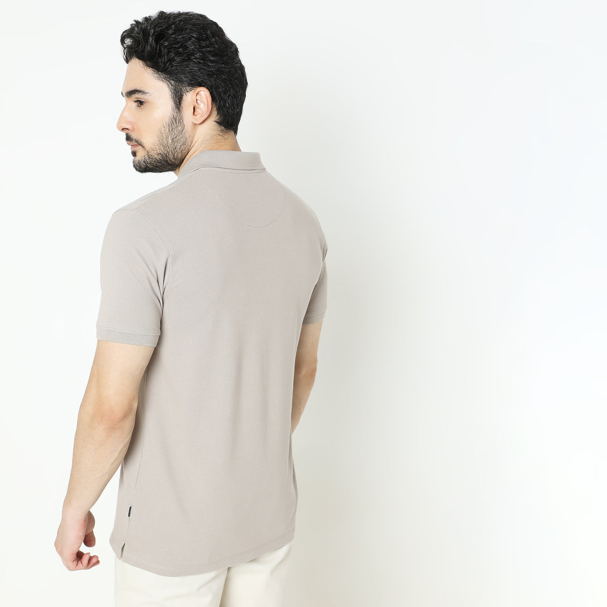 Regular Fit Solid Polo T-Shirt