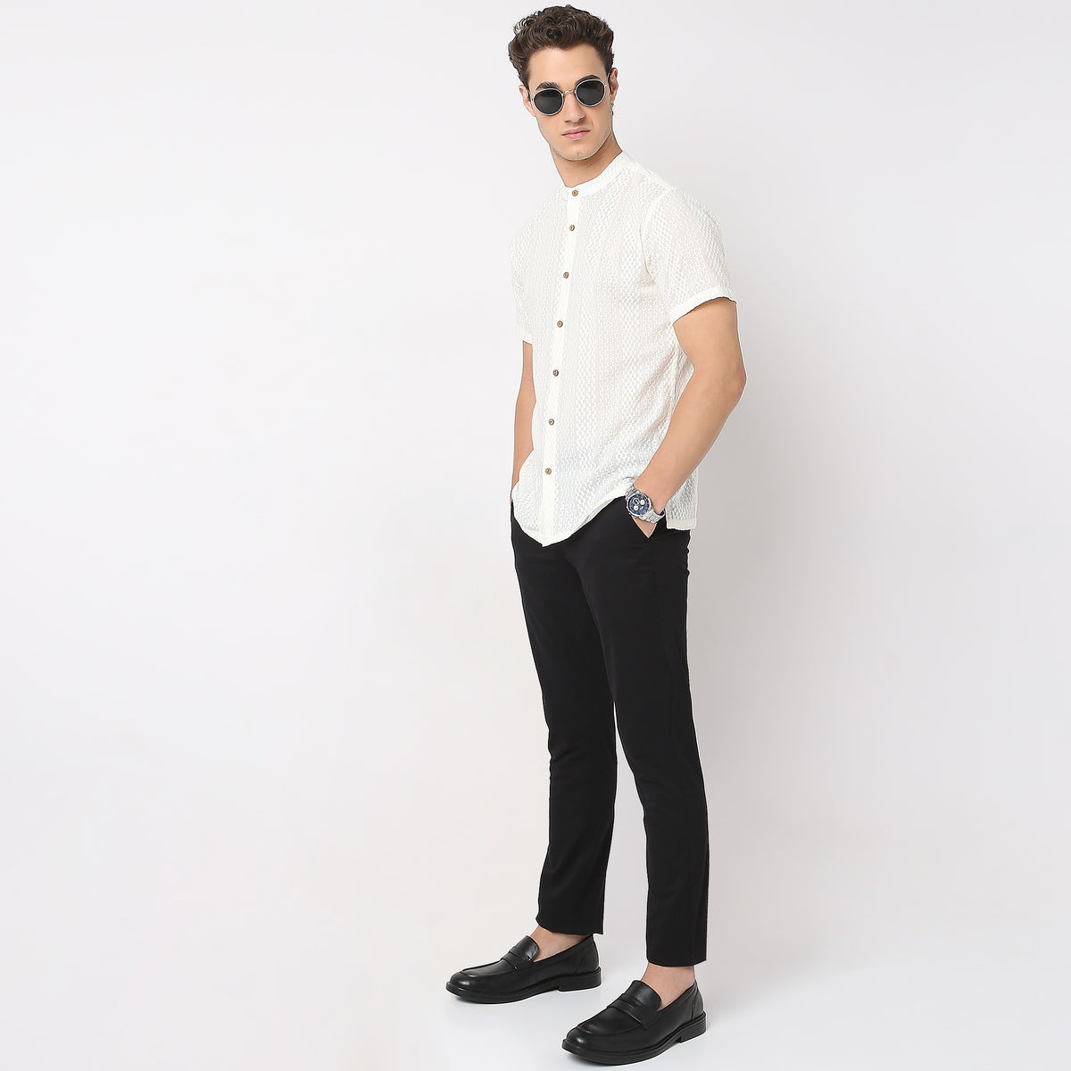 Regular Fit Jacquard Shirt