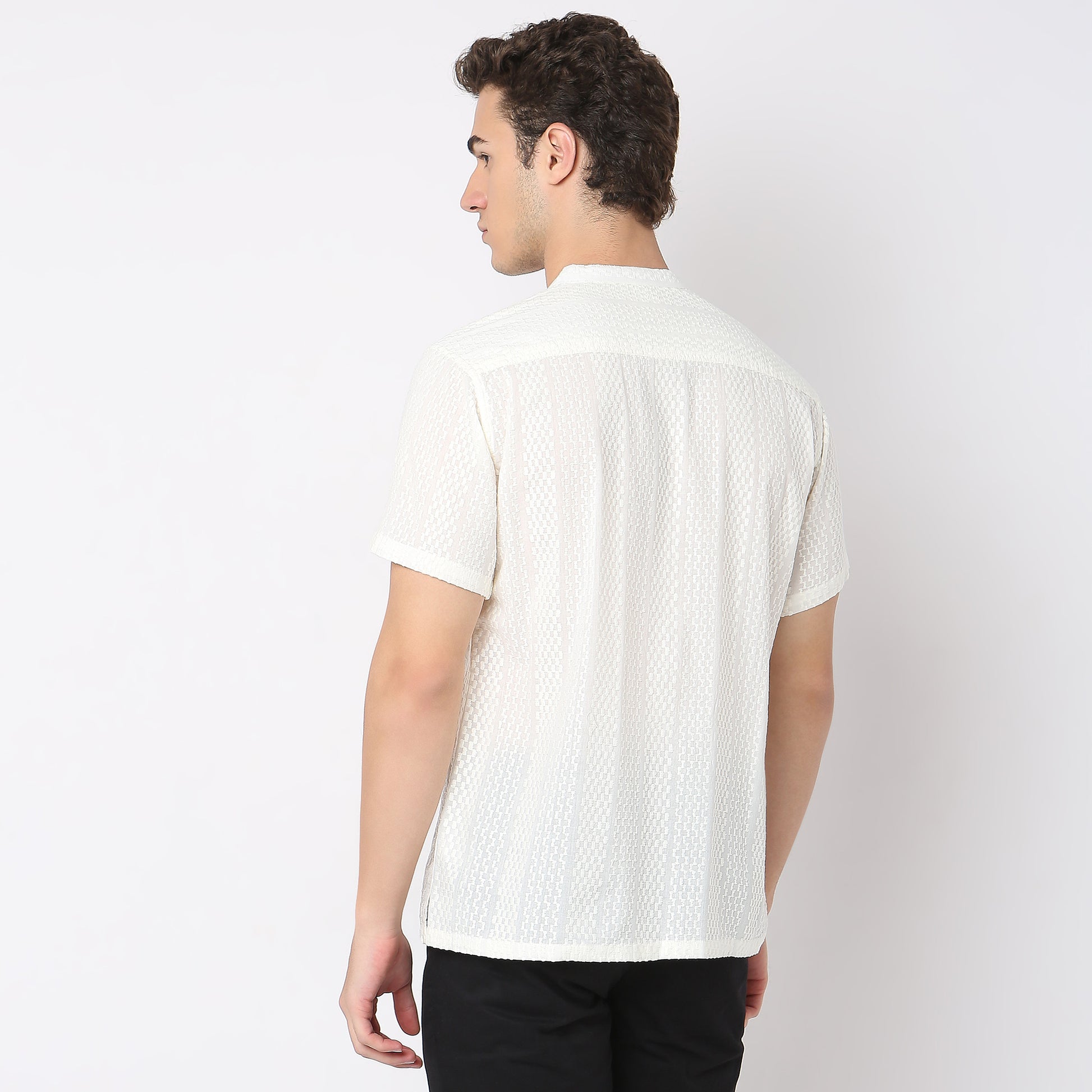 Regular Fit Jacquard Shirt