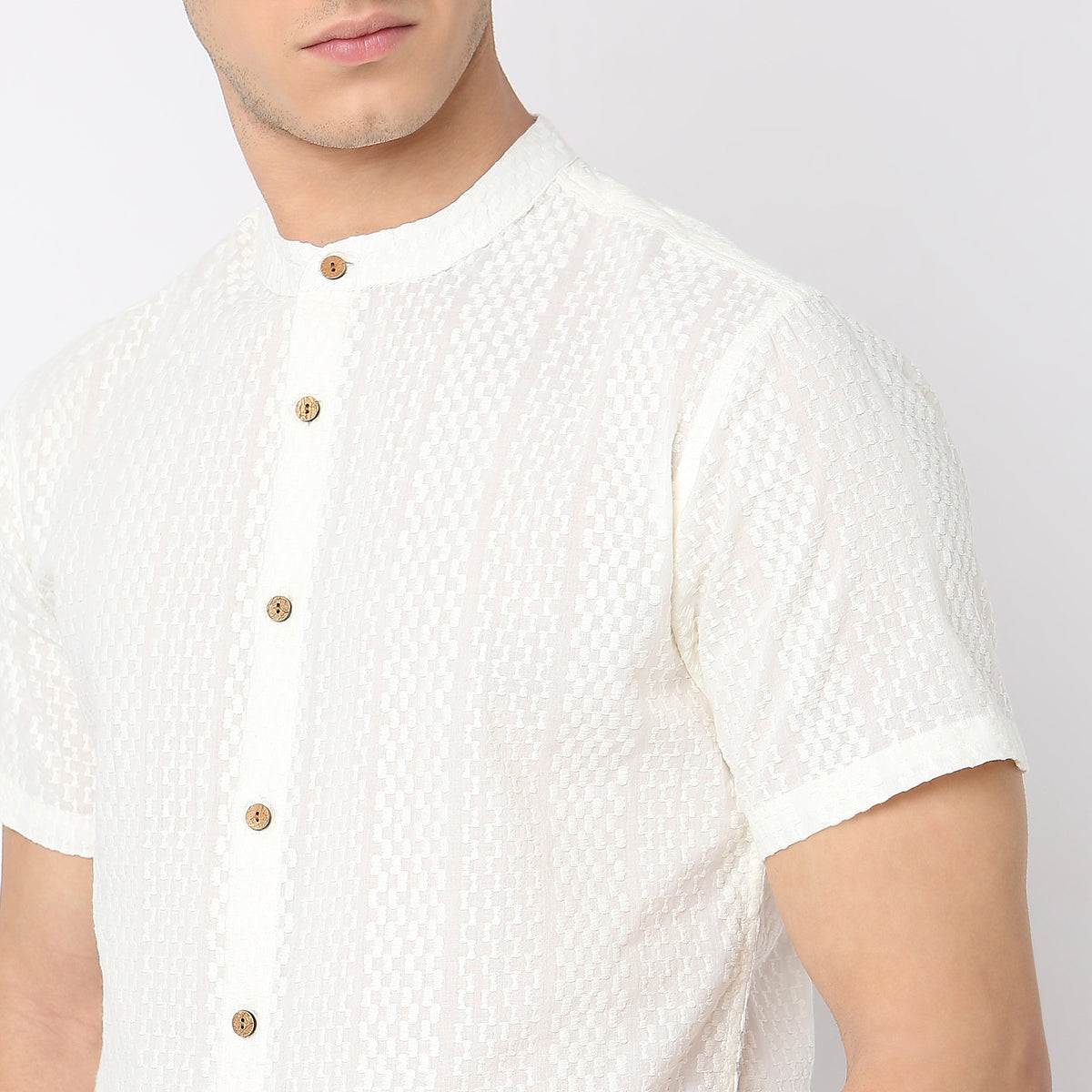 Regular Fit Jacquard Shirt