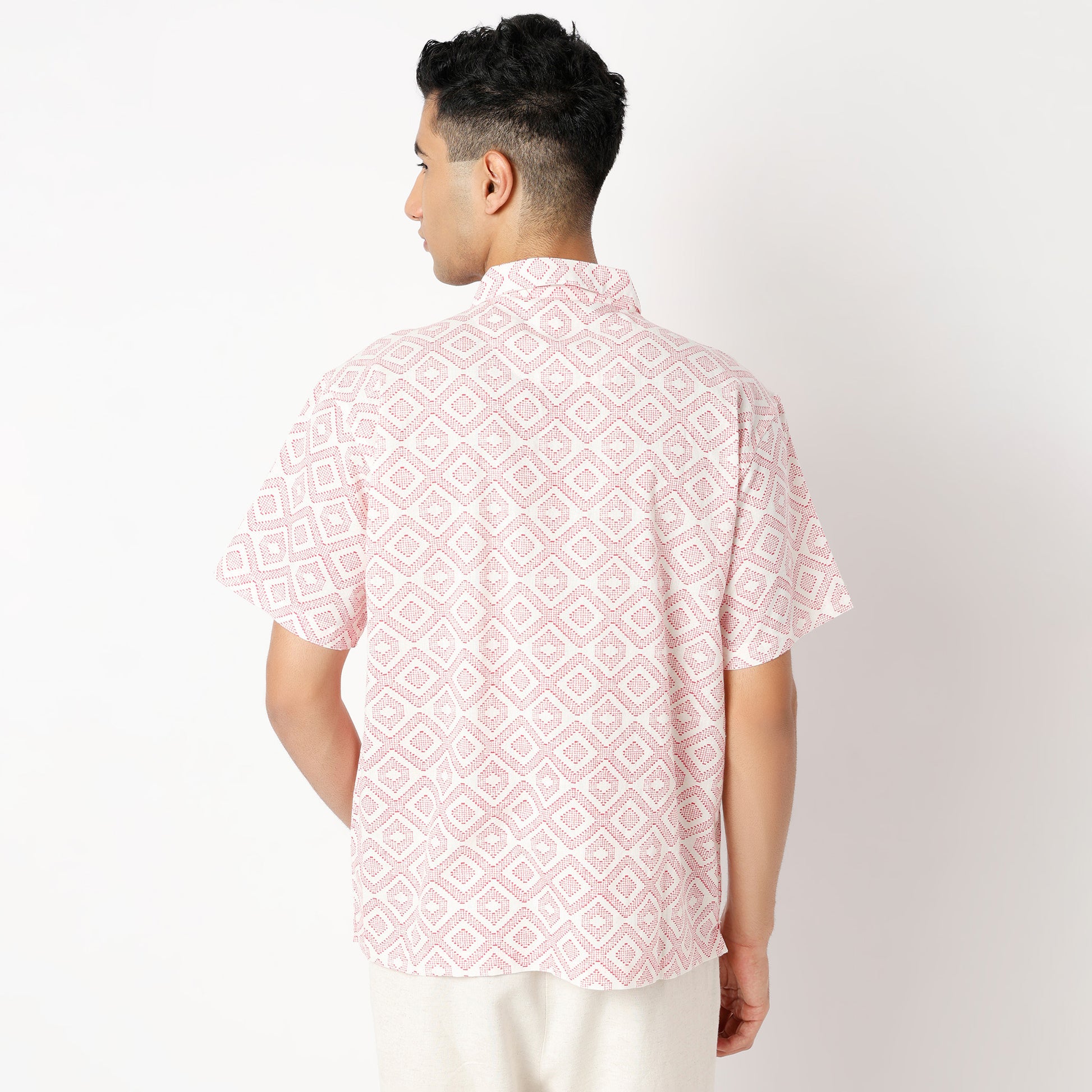 Regular Fit Printed Short Length Shirt