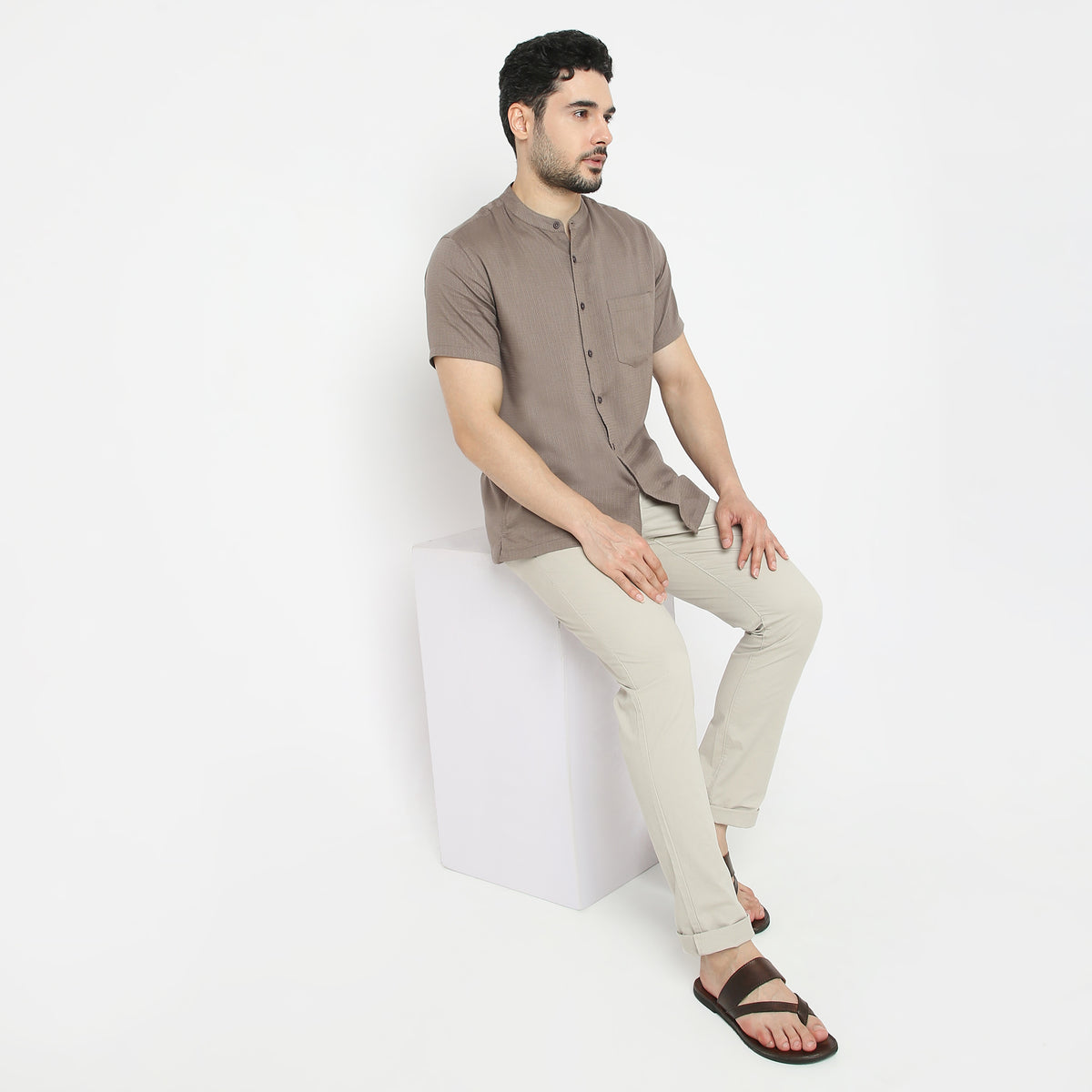 Regular Fit Solid Shirt