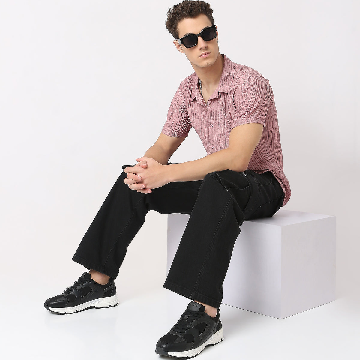 Regular Fit Solid Shirt