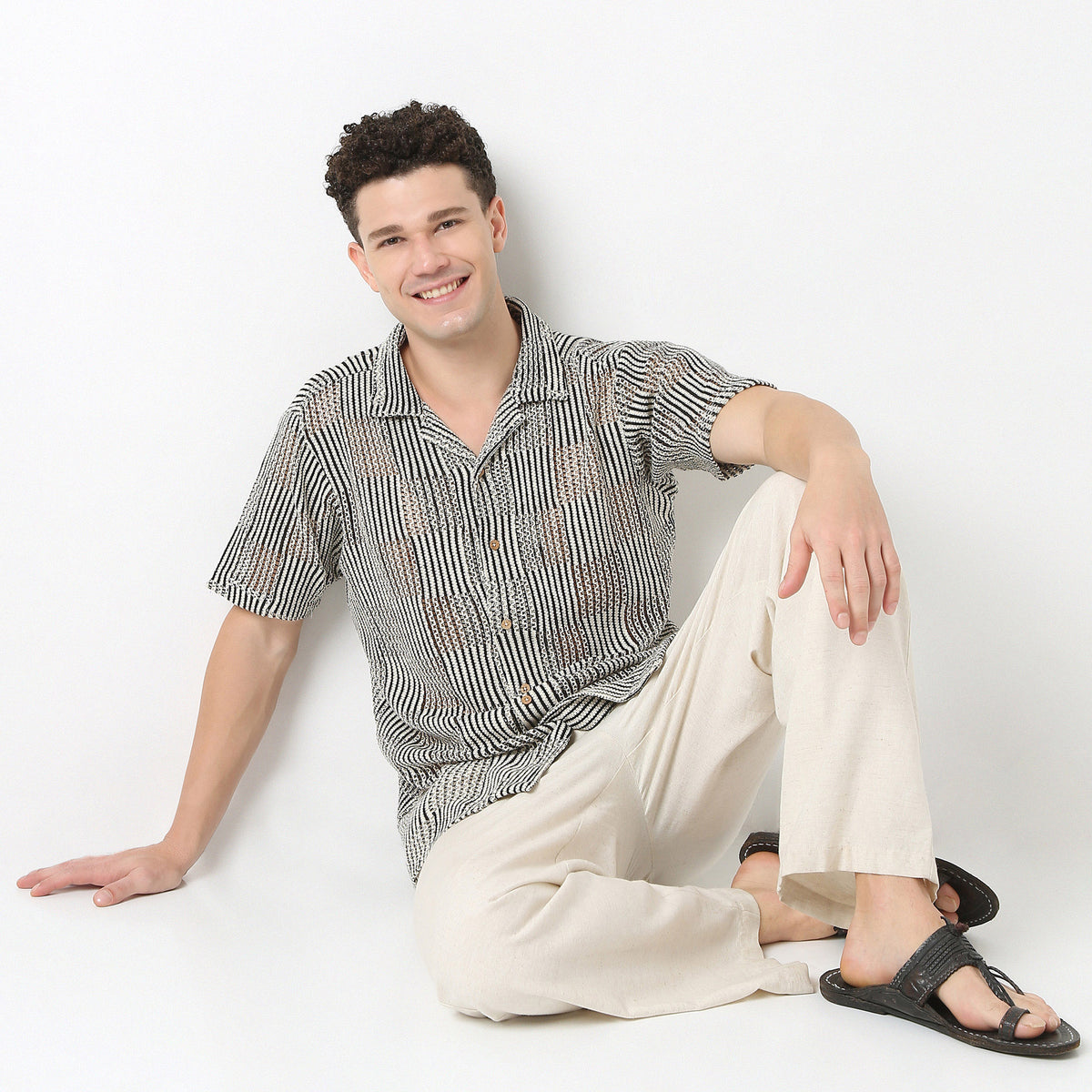Relaxed Fit Cuban Lace Shirt