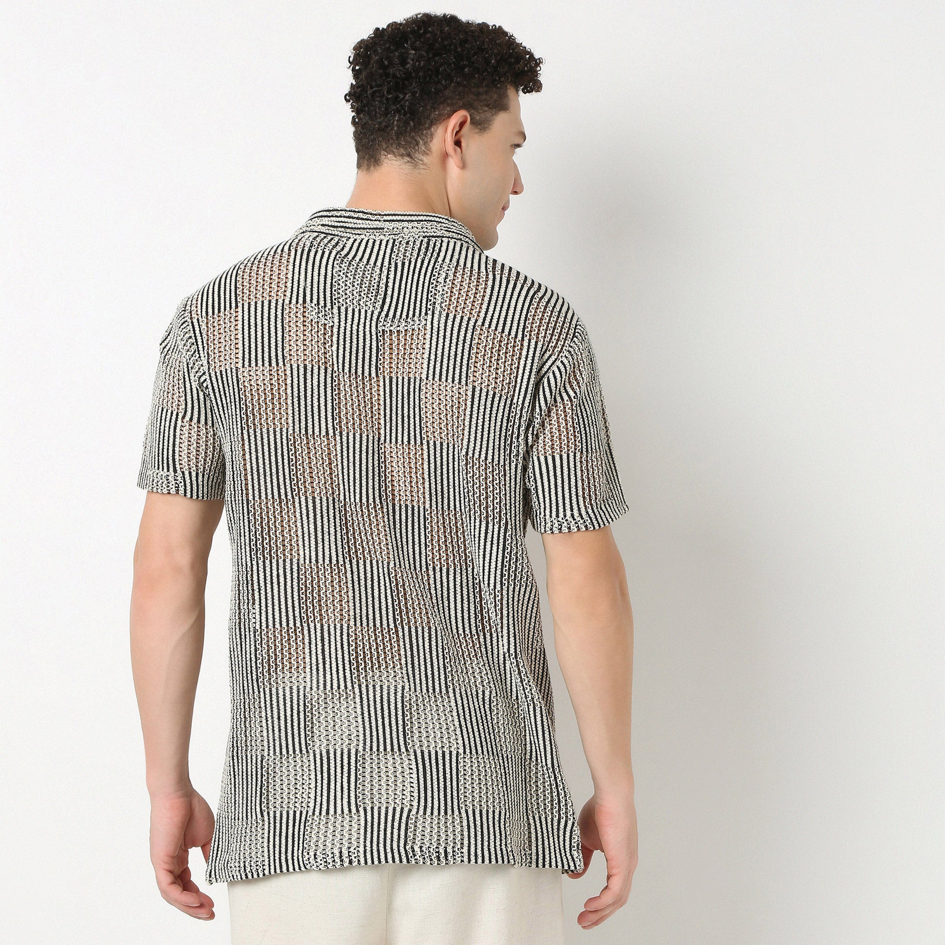 Relaxed Fit Cuban Lace Shirt