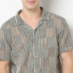 Relaxed Fit Cuban Lace Shirt