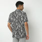 Relaxed Fit Printed Camp Collar Shirt