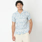 Camp Collar Short Length Printed Relaxed Fit Shirt