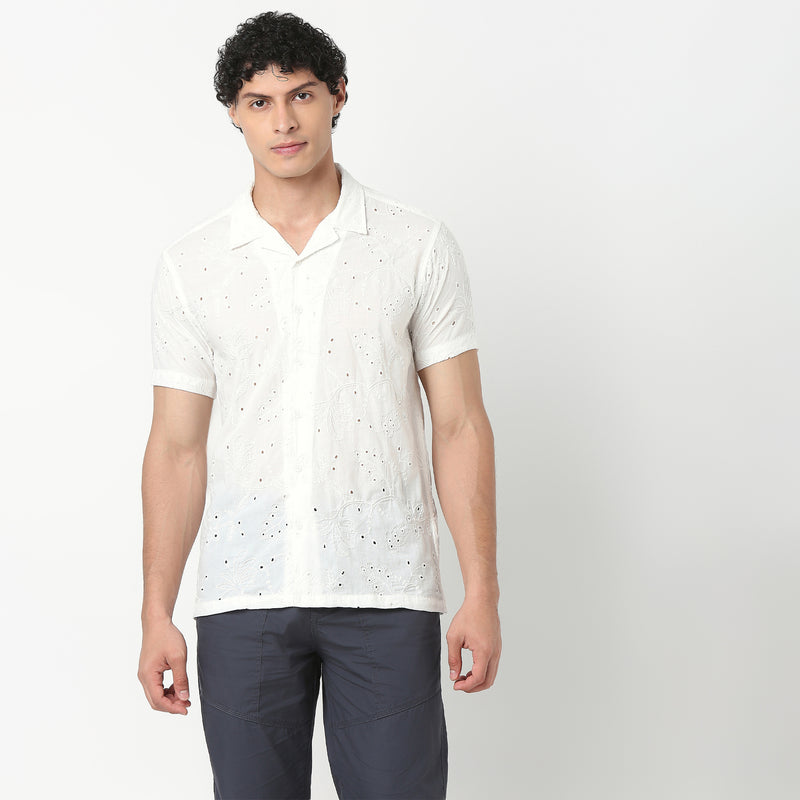 Cuban Schiffli Artistry Shirt 