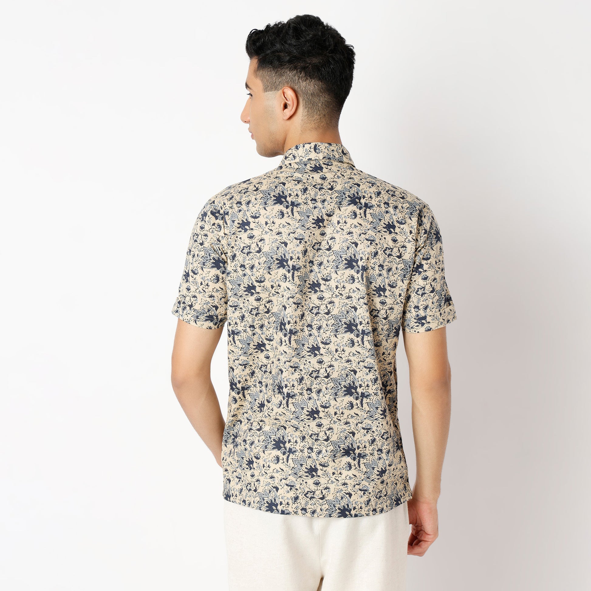 Regular Fit Printed Short Length Shirt