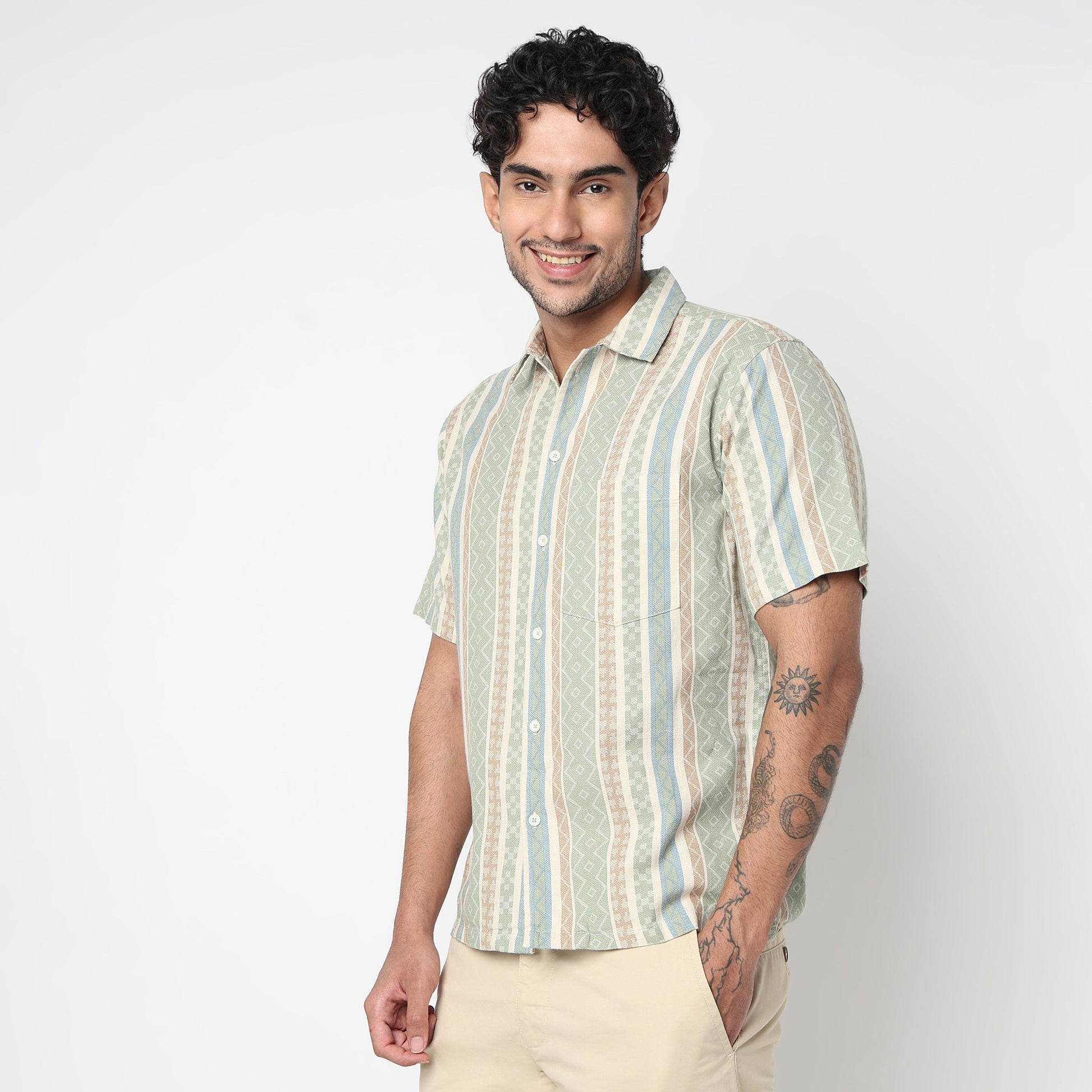 Cotton Printed Shirt