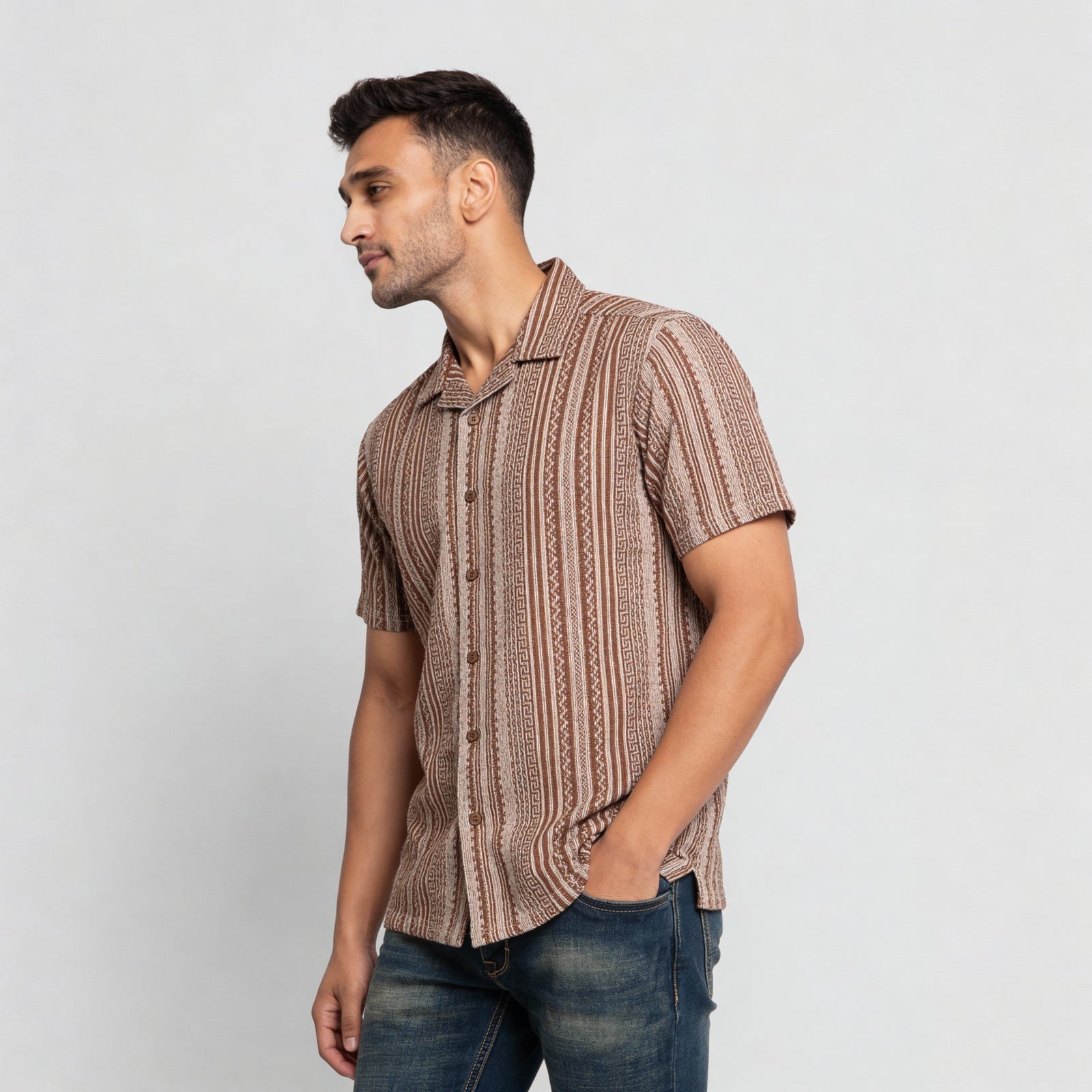 Cotton Printed Yarn Dyed Shirt