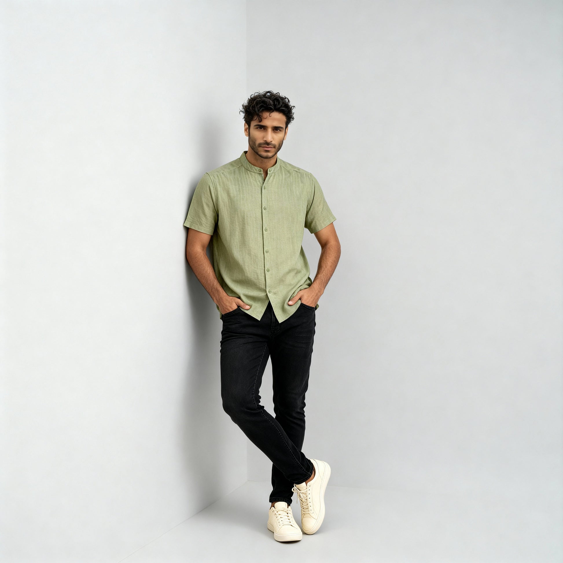 Solid Straight Shirt
