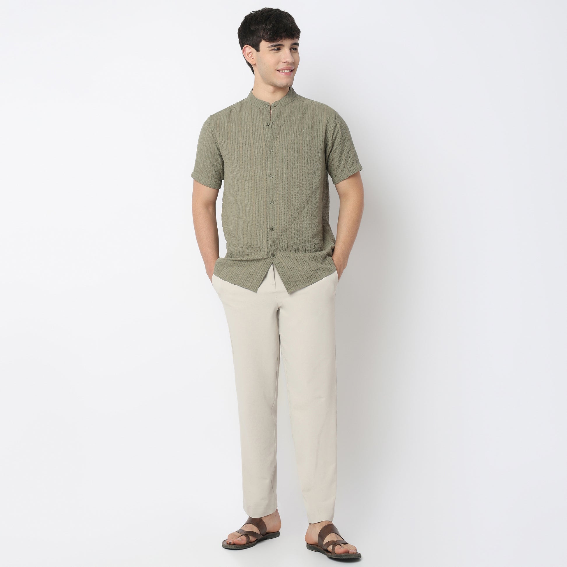 Structured Yarn Dyed Shirt