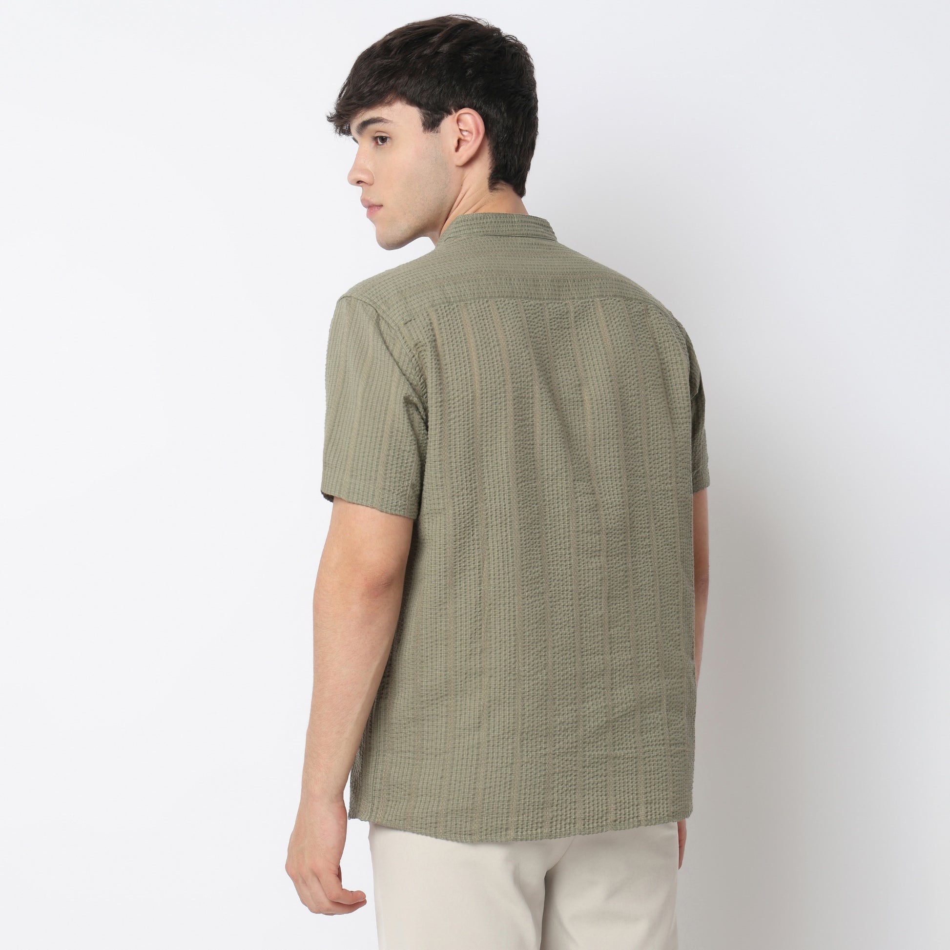 Structured Yarn Dyed Shirt