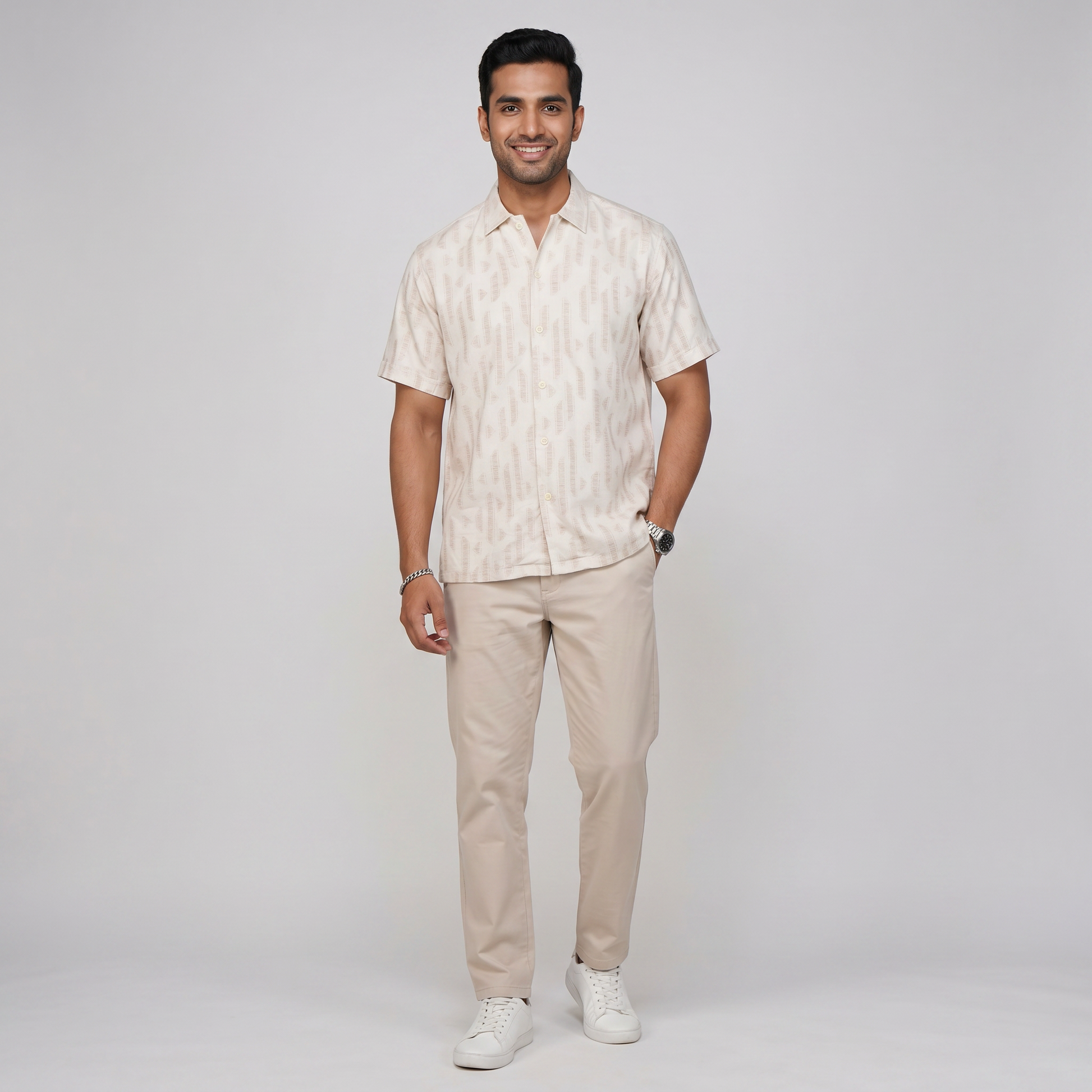 Jacquard Straight Shirt