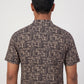 Cotton Printed Straight Shirt