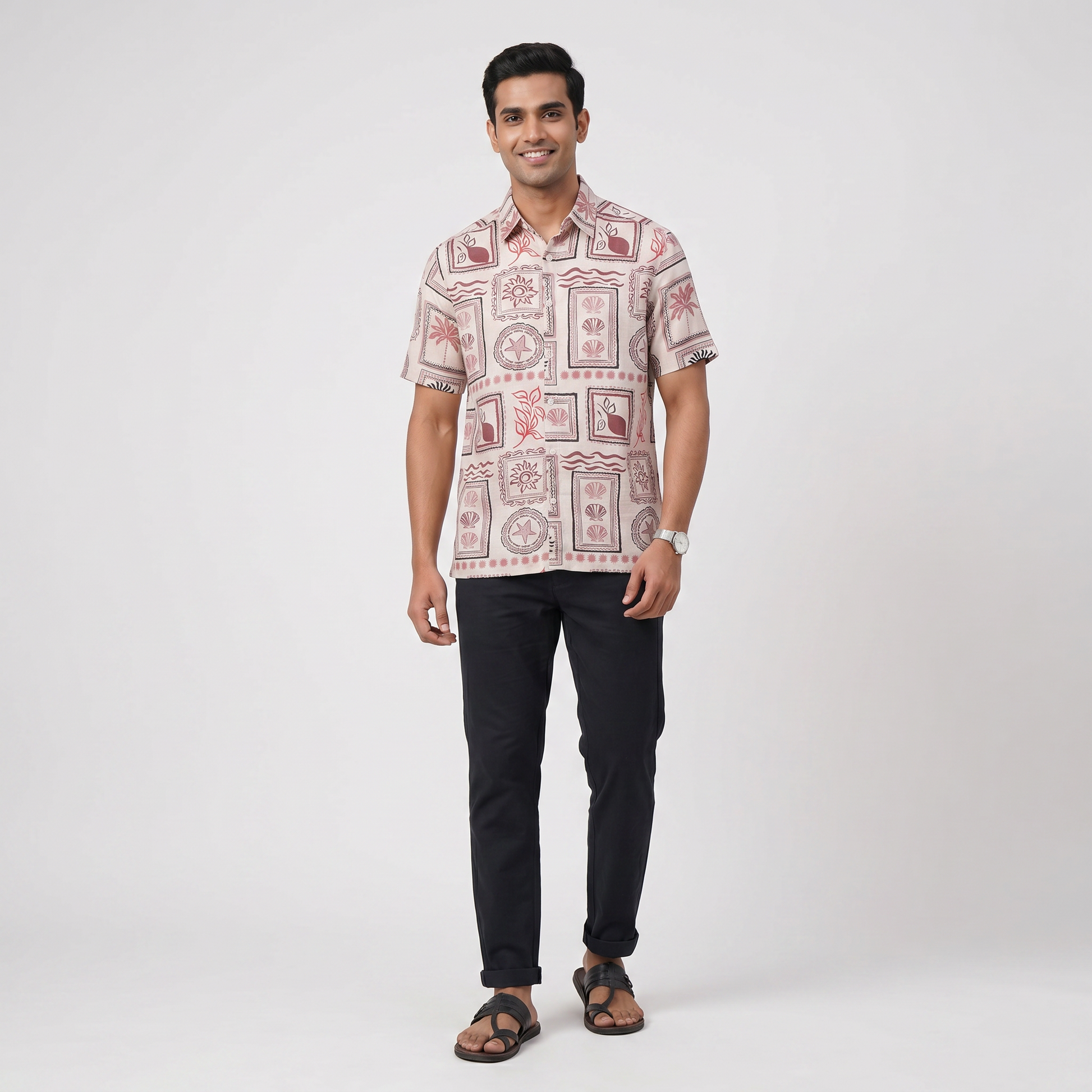 Printed Straight Shirt