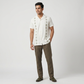 Cotton Embroidered Straight Shirt