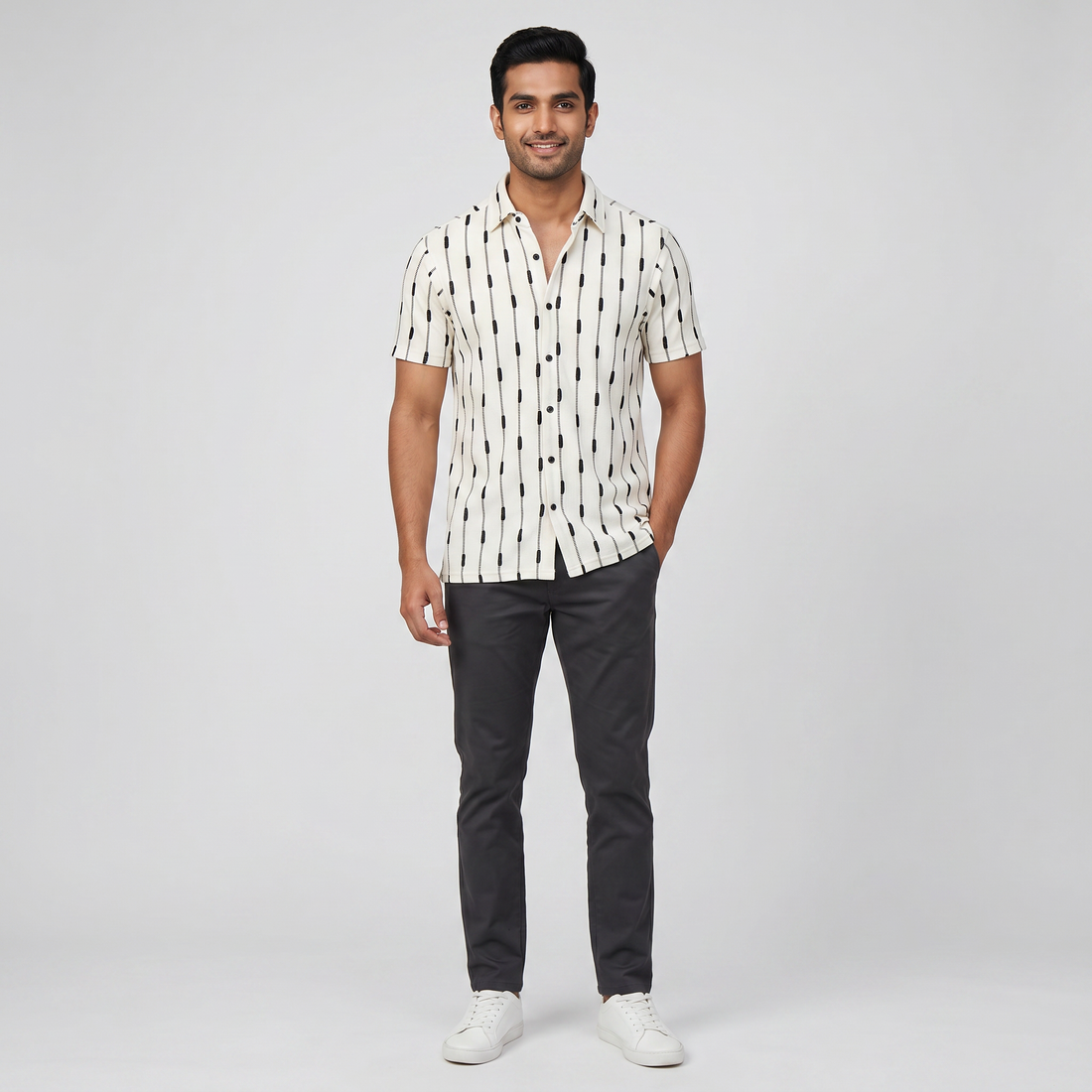 Jacquard Straight Shirt