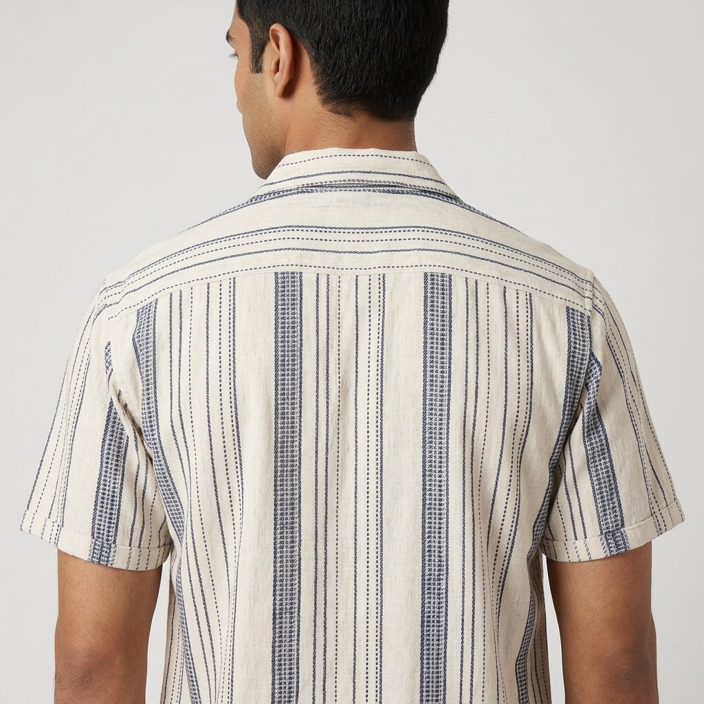 Jacquard Camp Collar Shirt