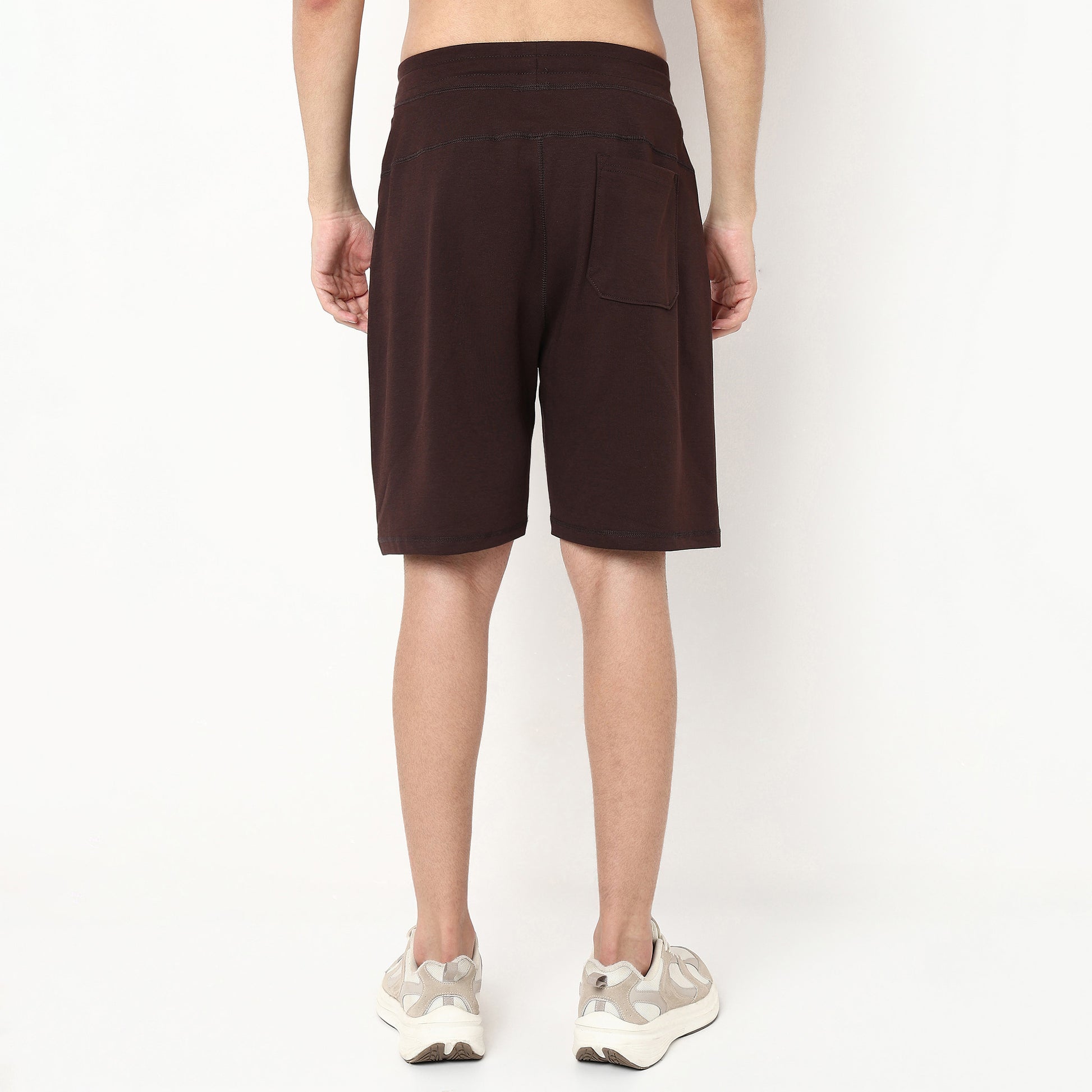 Solid Knee Length Shorts