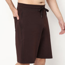 Solid Knee Length Shorts