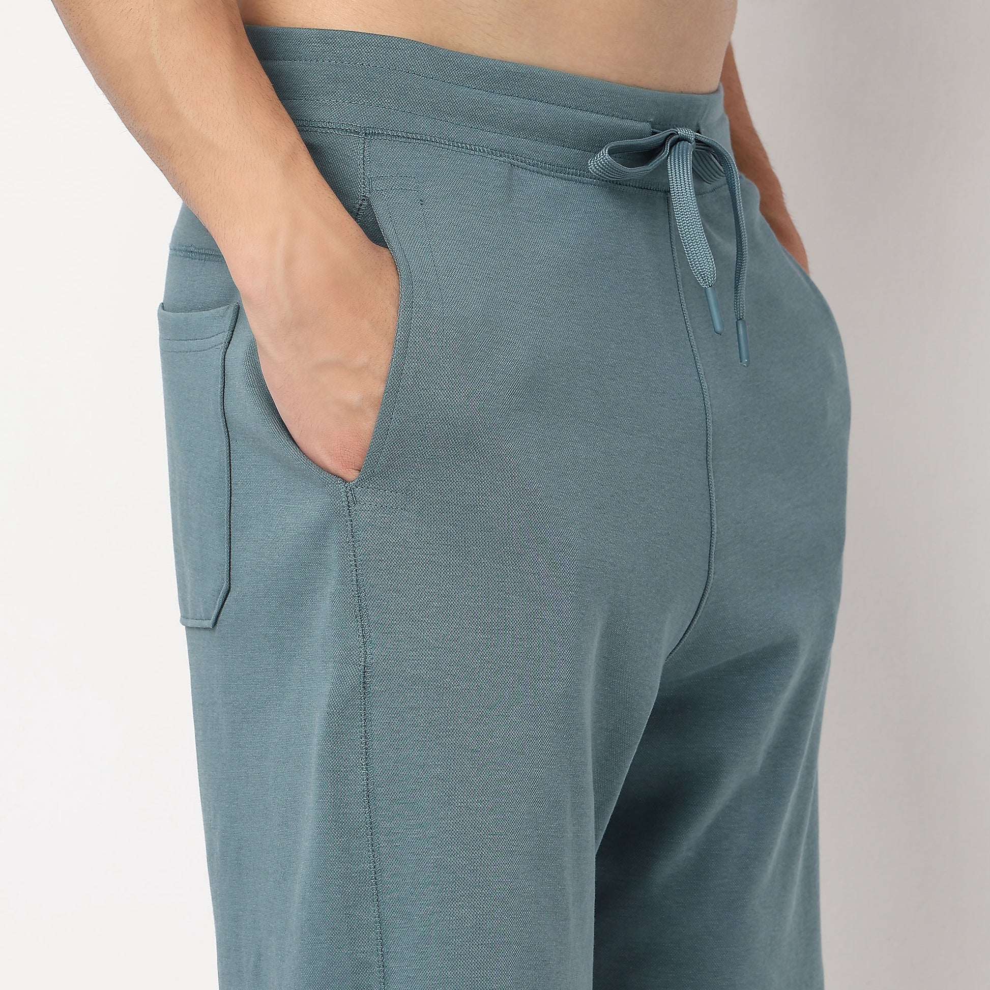 Solid Knee Length Shorts