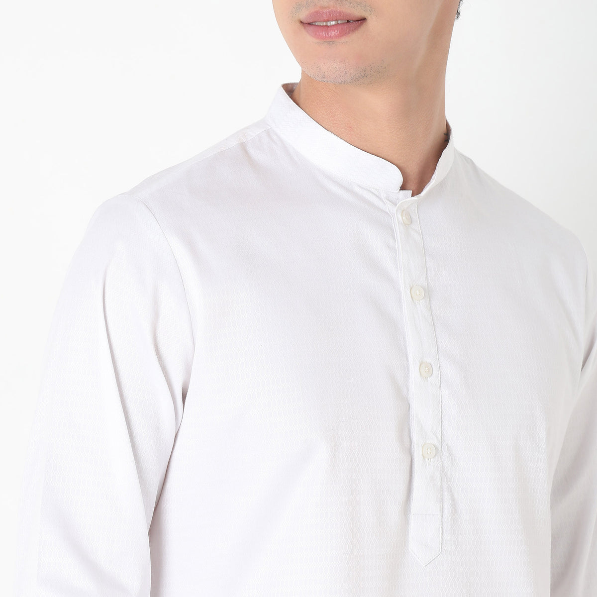 Regular Fit Solid Kurta with Pyjama Set