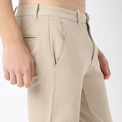 Skinny Fit Solid Mid Rise Chinos