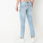 Slim Fit Solid Mid Rise Jeans
