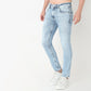 Slim Fit Solid Mid Rise Jeans
