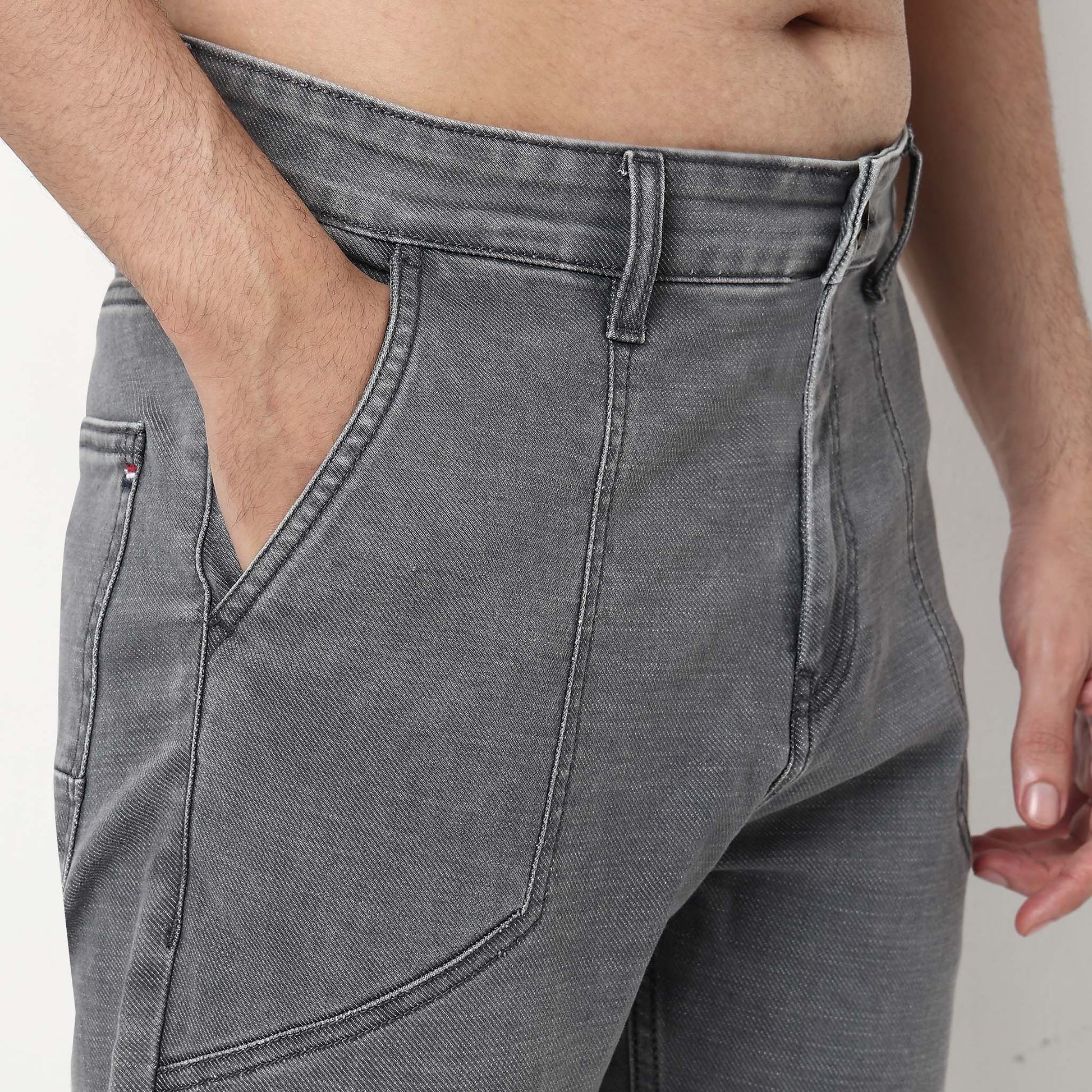 Solid Full Length Jeans