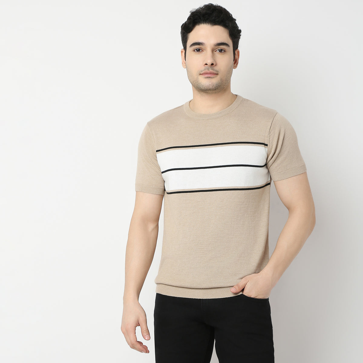 Regular Fit Striped T-Shirt