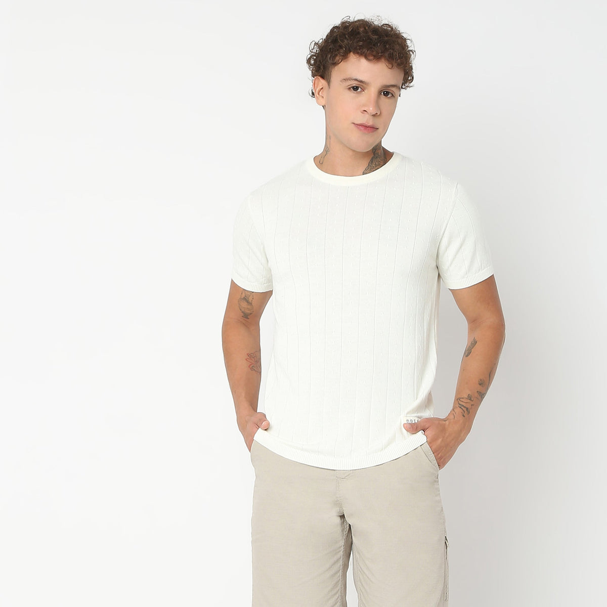 Regular Fit Structured T-Shirt