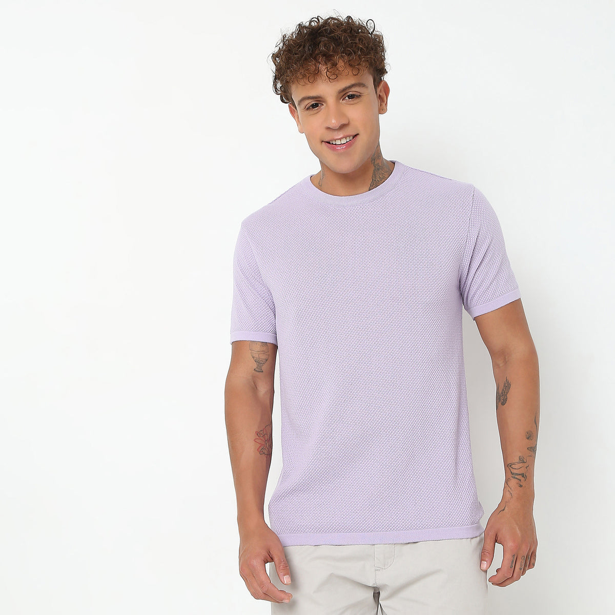 Regular Fit Structured T-Shirt