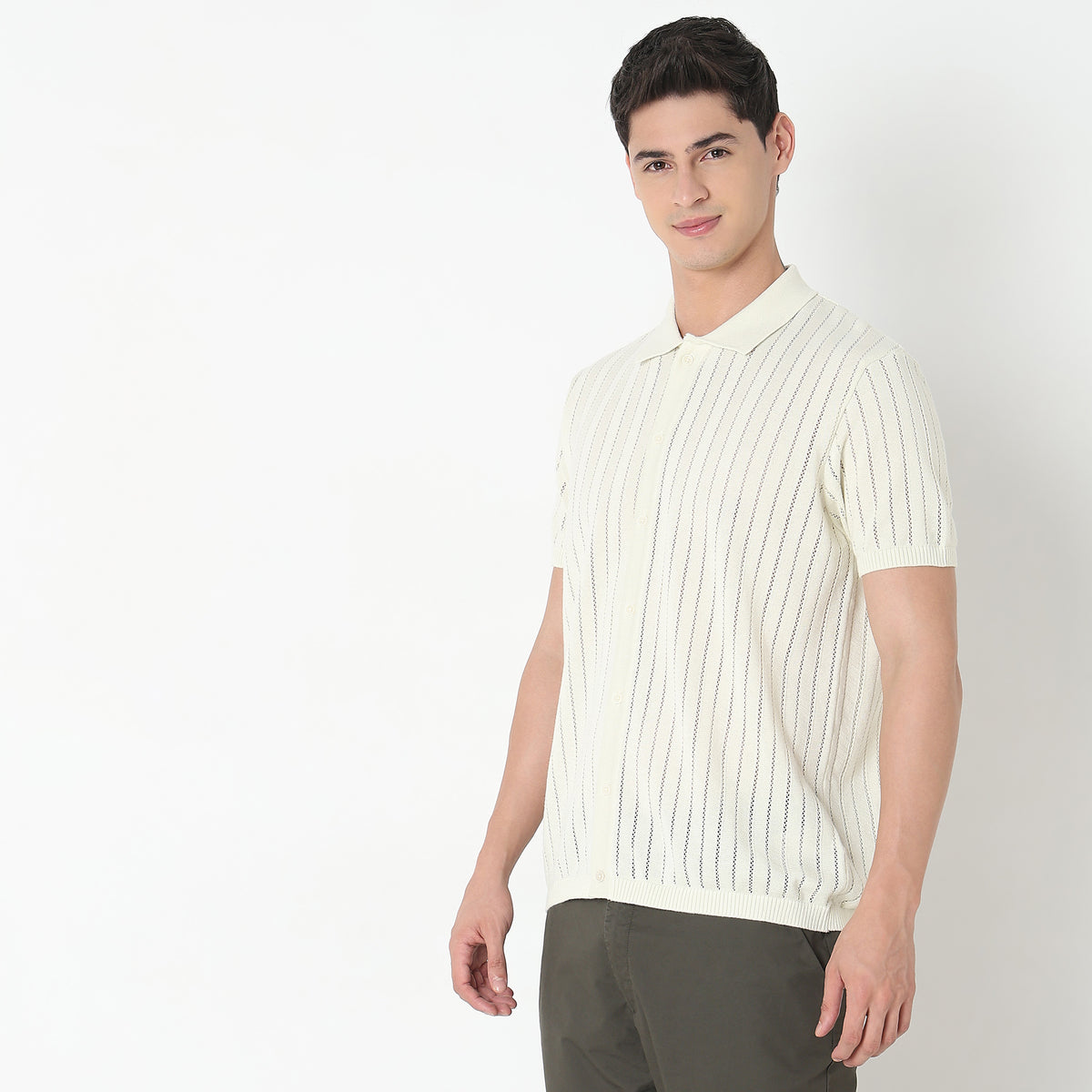 Regular Fit Structured T-Shirt