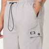 Regular Fit Solid Mid Rise Cargos