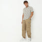 Regular Fit Solid Mid Rise Cargos