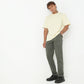 Regular Fit Solid Mid Rise Pants