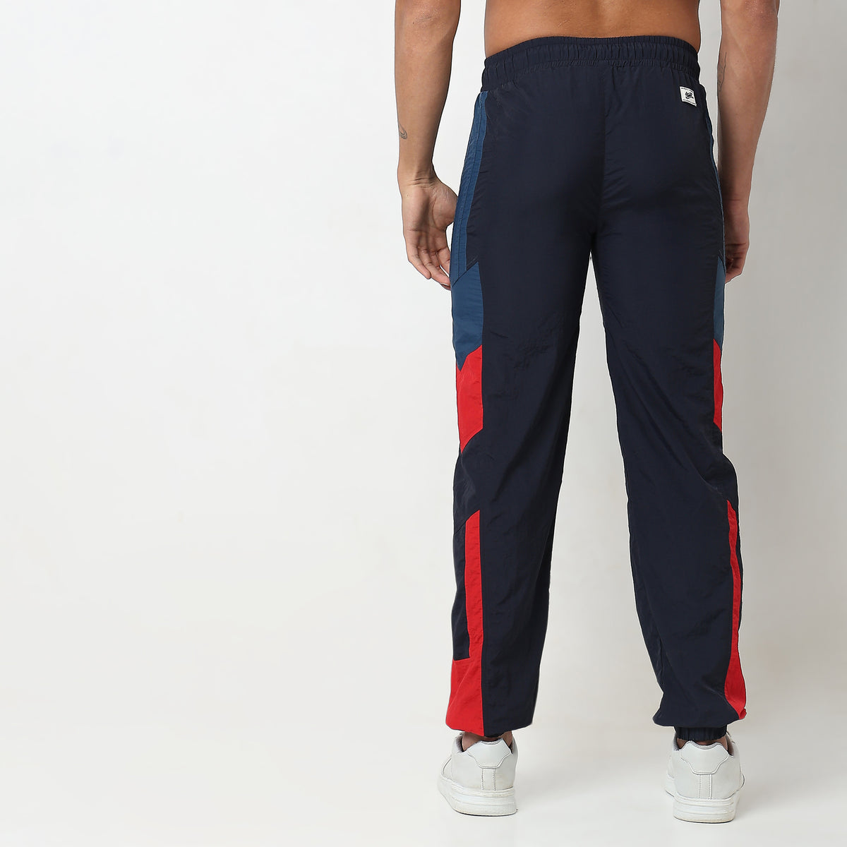 Oversize Solid Mid Rise Joggers