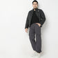 Oversize Solid Mid Rise Joggers
