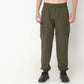 Oversize Solid Mid Rise Joggers
