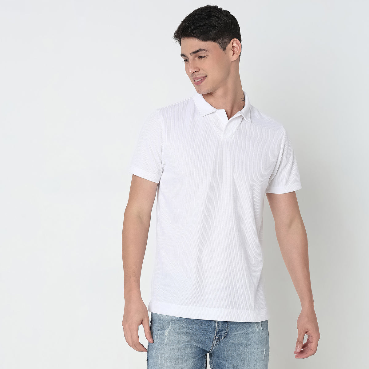 Regular Fit Structured T-Shirt