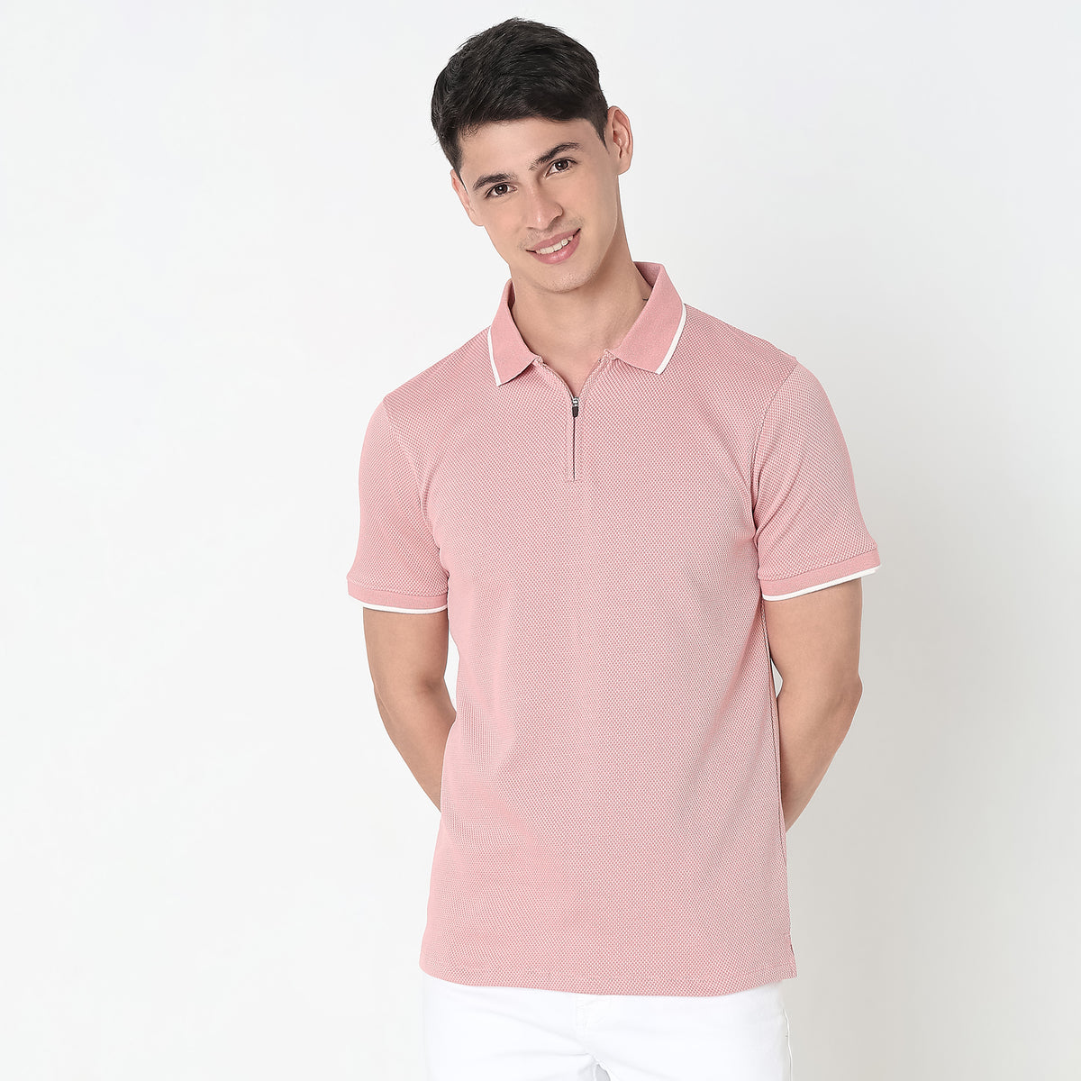 Regular Fit Structured Polo T-Shirt