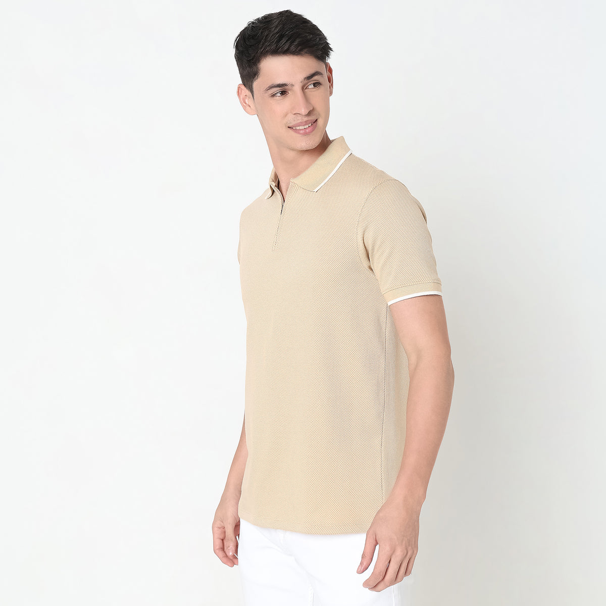 Regular Fit Structured Polo T-Shirt