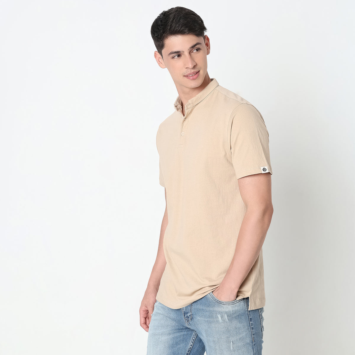 Regular Fit Structured Polo T-Shirt