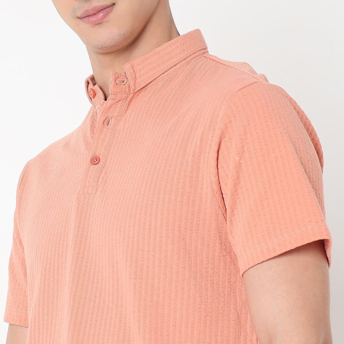 Regular Fit Structured Polo T-Shirt