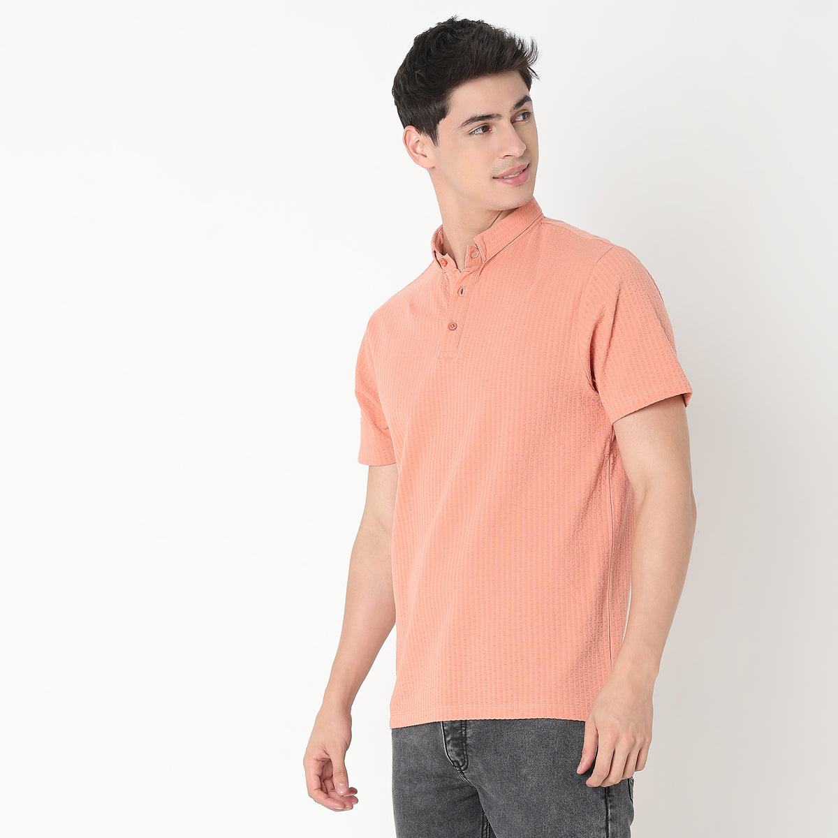 Regular Fit Structured Polo T-Shirt